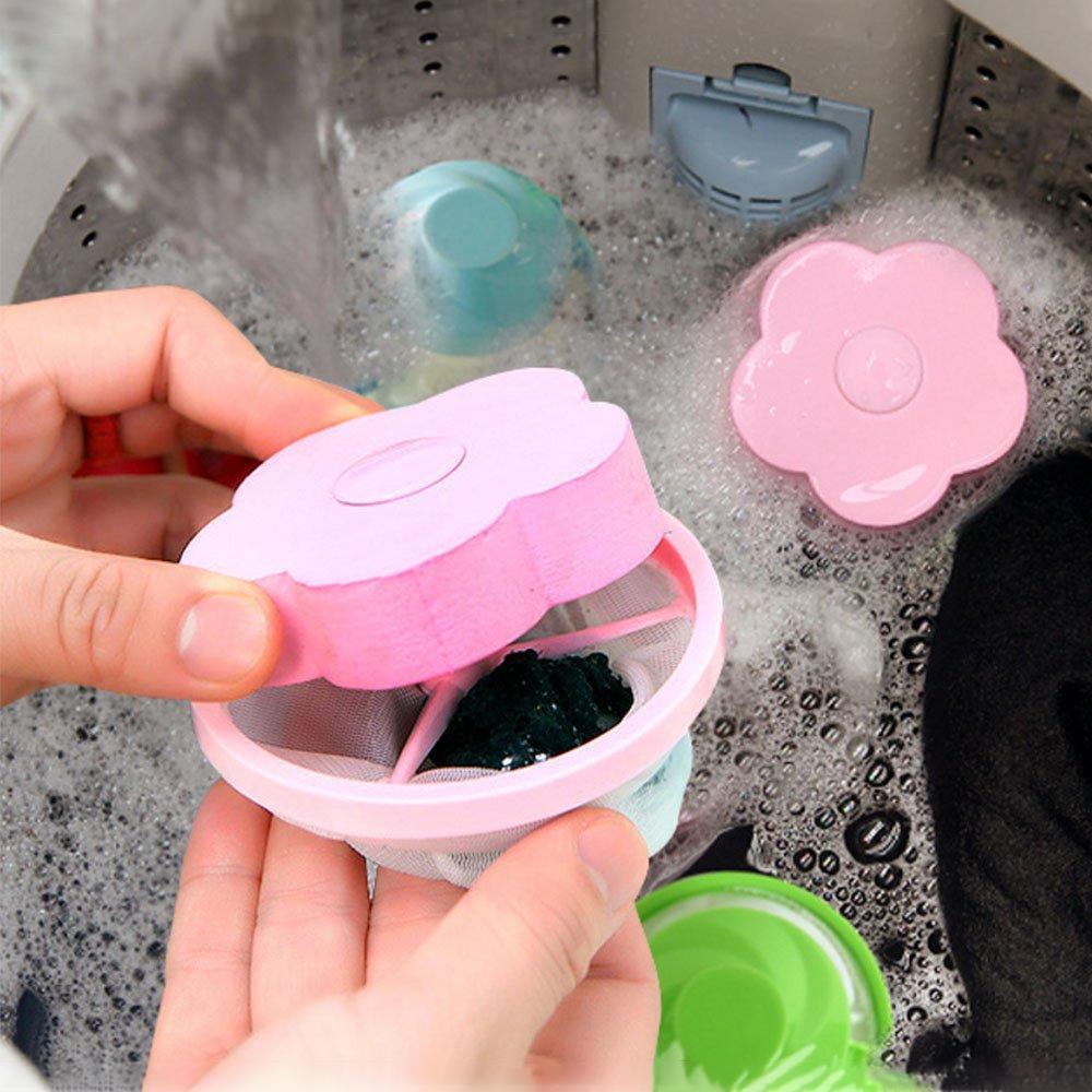 Washing machine mesh filter bag for fur & lint pet hair remover