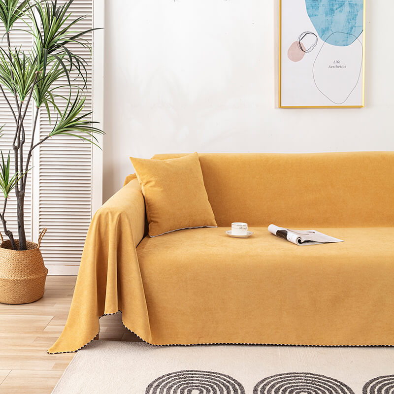 Premium Waterproof Sofa Throw Blanket Covers with Jacquard Edge