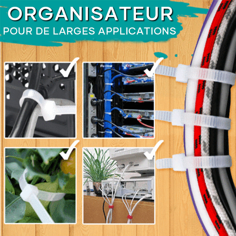 Reusable Cable Ties (100PCS) | Skanto