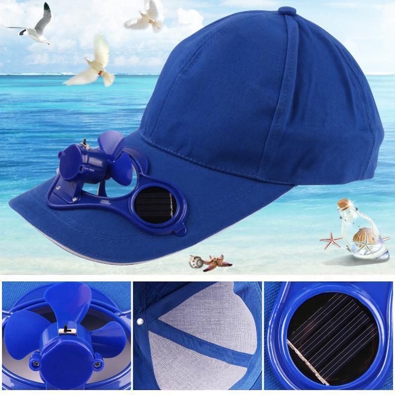 Solar-powered cooling cap
