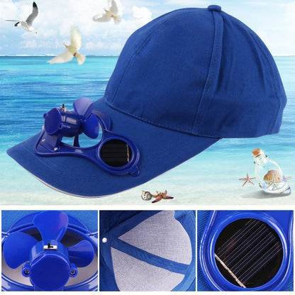 Solar-powered cooling cap
