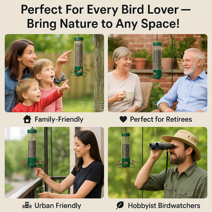 BowLift | Squirrel Proof Bird Feeder | Heavy-Duty Metal, Multi-Feeding Ports & Ideal for Backyard Birdwatching