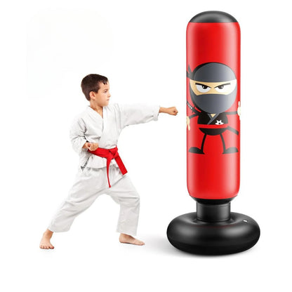 Skanto | Skanto PowerPunch Freestanding Punching Bag – Safe Inflatable Punching Bag for Kids 2-15 Years