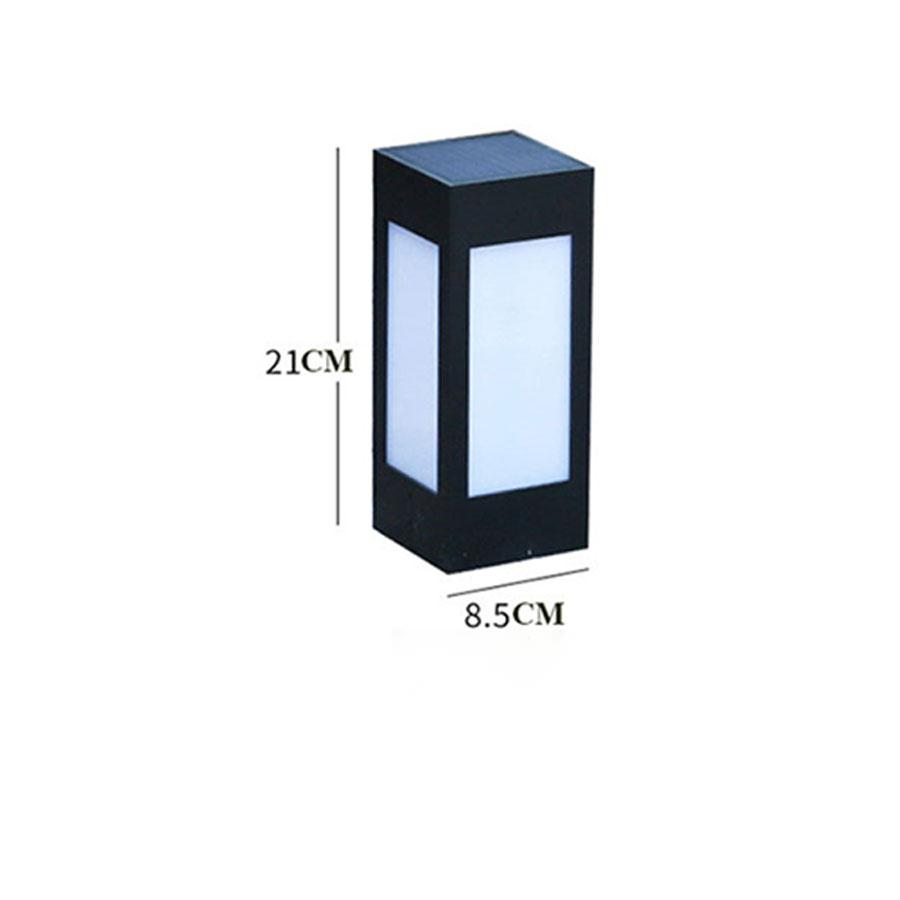 BowLift | Solar LED garden lantern in square design – decorative outdoor lighting for paths and terrace
