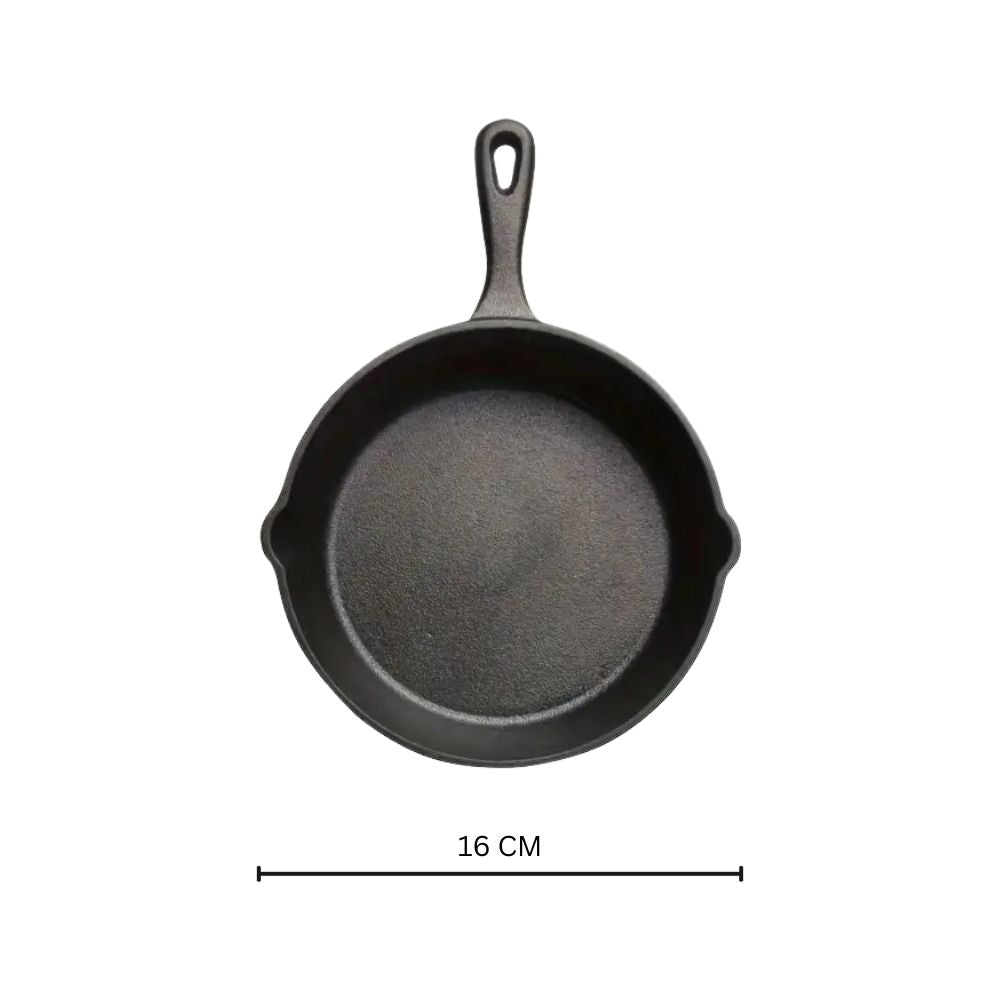 Skanto | Black Cast Iron Frying Pan