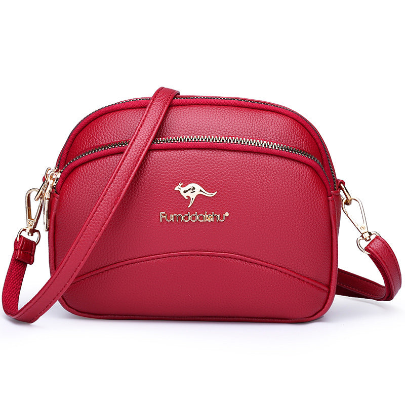 BowLift | Soft Leather Multi-Pocket Shoulder Bag