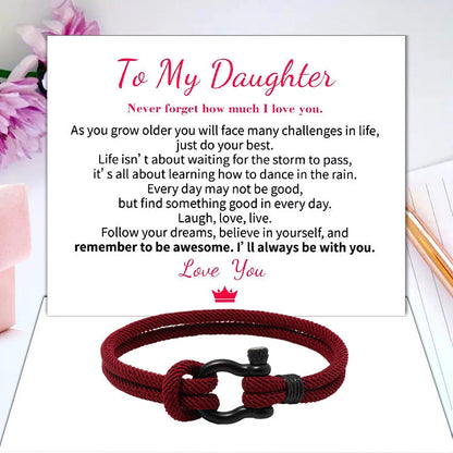 Skanto | To My Daughter Forever Nautical Bracelet