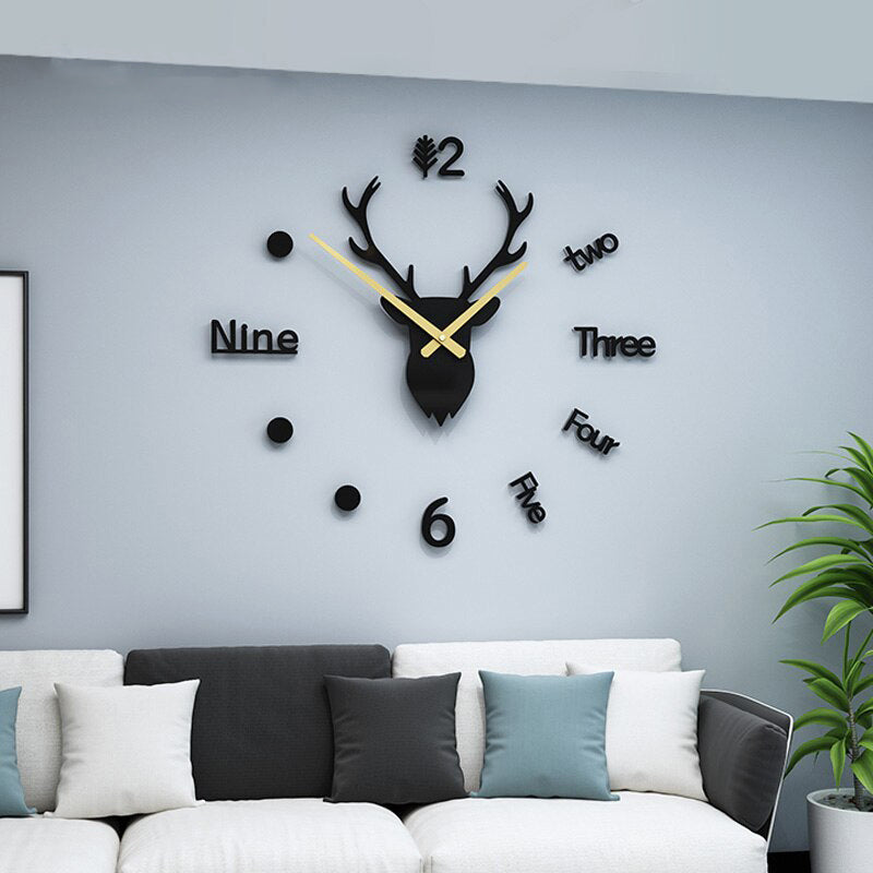 3D Creative Acrylic Hanging Clock | Bowlift