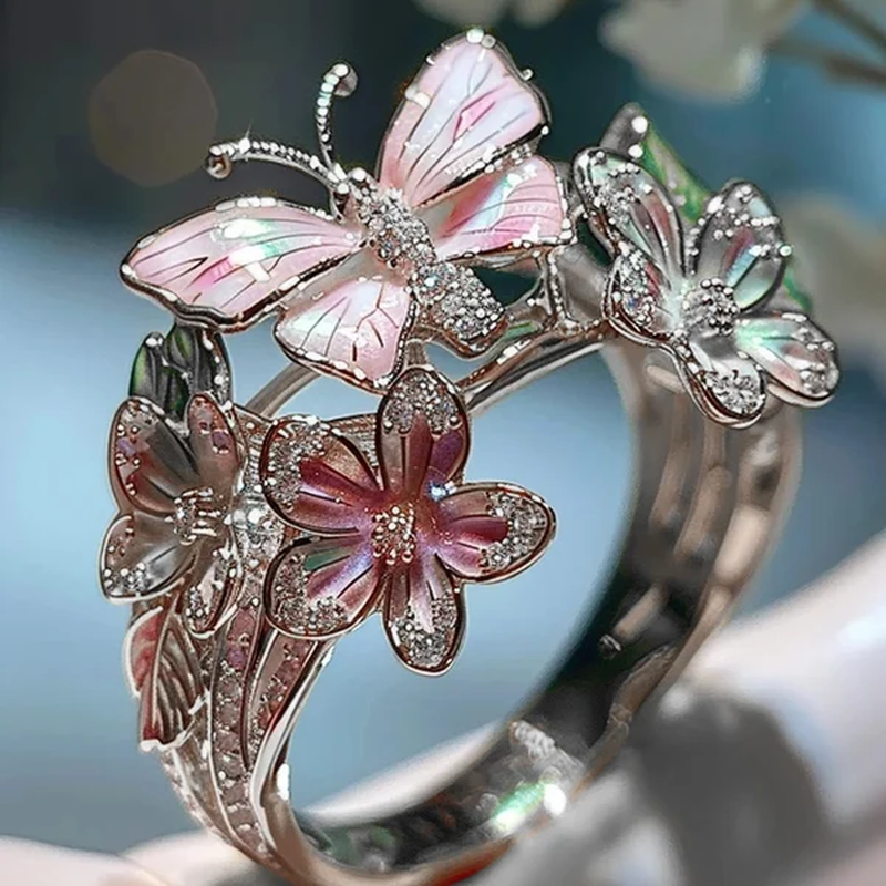 Butterfly flower ring | Bowlift