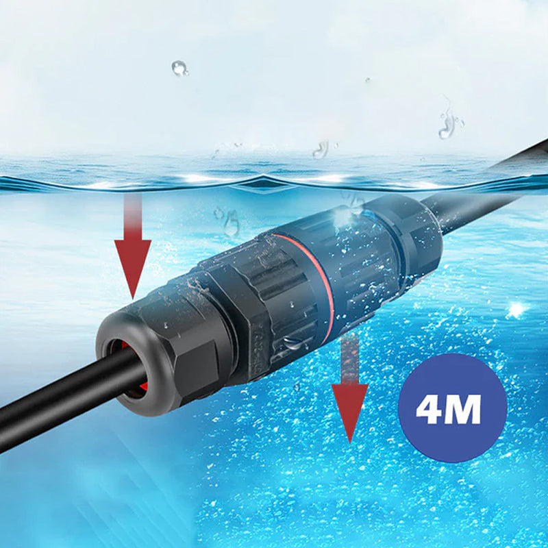 Weatherproof electric cable connector for outdoor use | Kalsten
