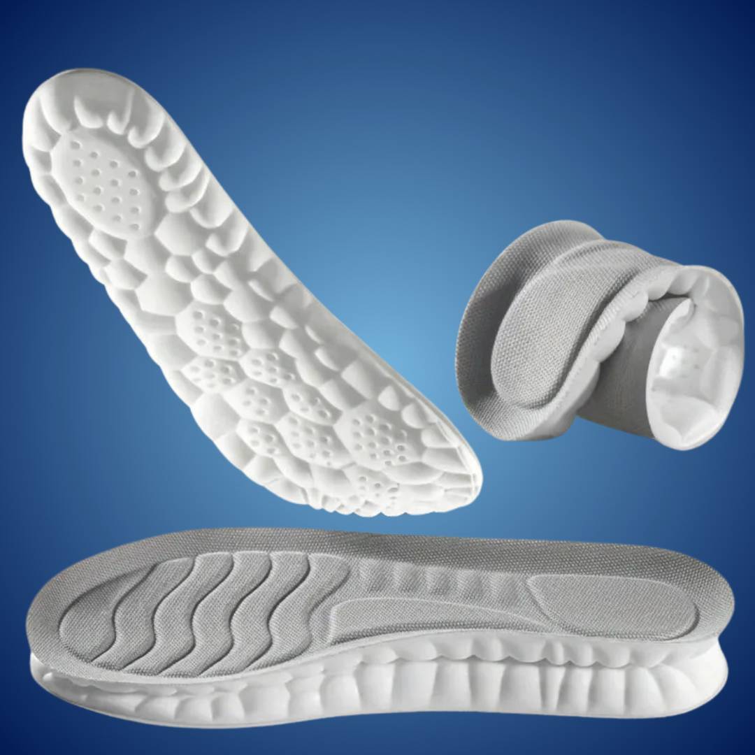 StepEase Cloud 4D Orthopedic Insoles for Foot Pain Relief | Heel pain Relief - Shock Absorption Insoles - Foot Comfort - Posture Support Bowlift
