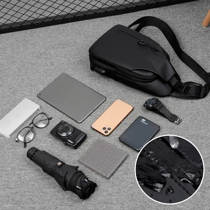 UrbanShield Waterproof Shoulder Bag with Anti-Theft Design | Karnz