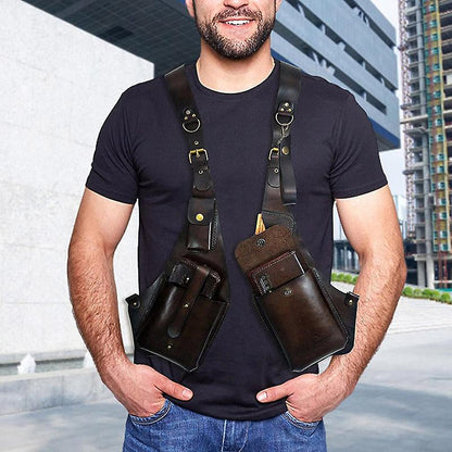 Skanto | Medieval Steampunk Retro Shoulder Bag with Strap