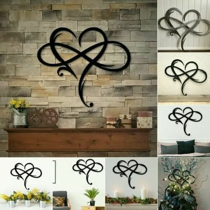 Skanto | Iron Wall Art with Infinity Heart Design
