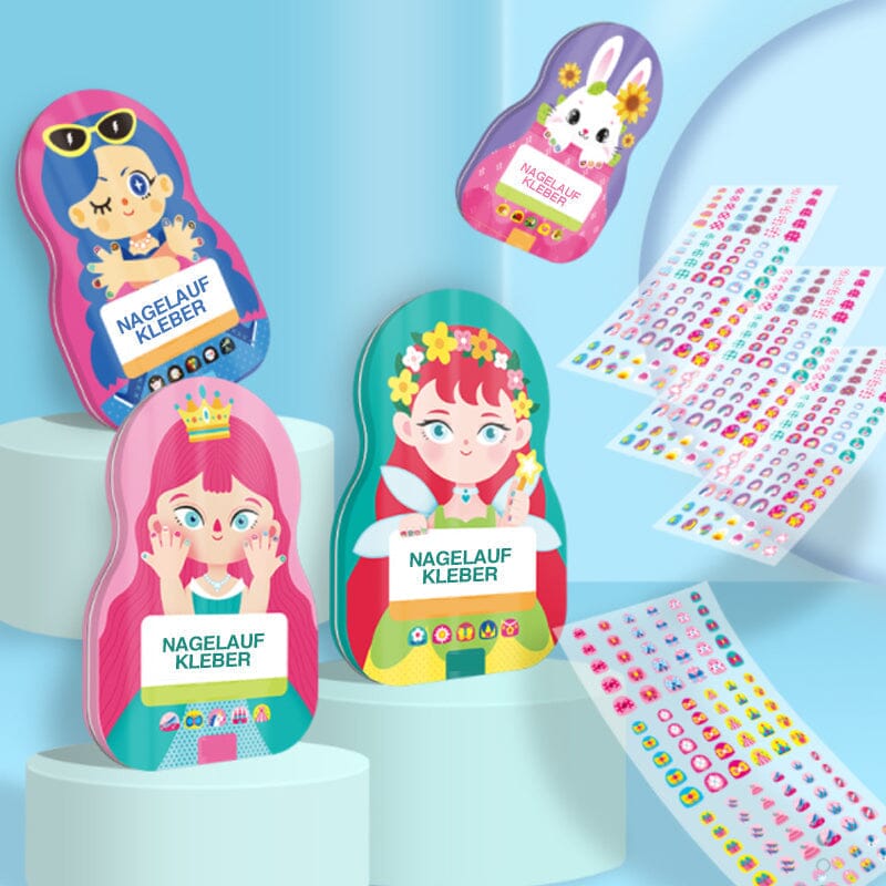 BowLift | Nail Sticker Set for Kids (520 Pieces)