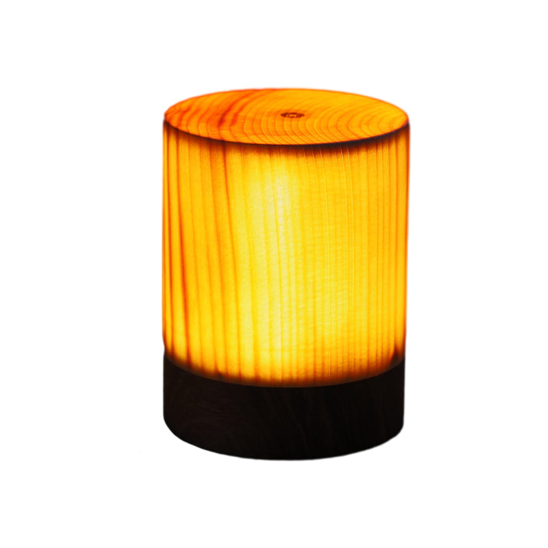 Wireless LED TaBowlifte Lamp with Touch Control | RechargeaBowlifte Battery | Wood Grain Design | AdjustaBowlifte Brightness | Bowlift
