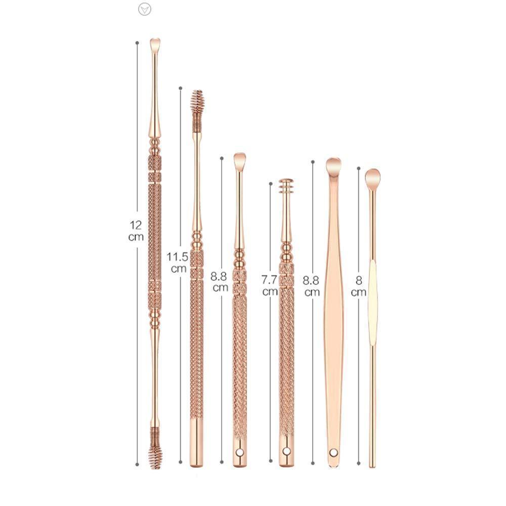 Stainless steel ear picks (6 sets)