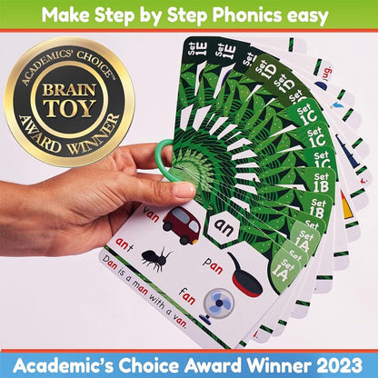 Fluency Reading Cards – Learning to read in 20 steps – Digraphs, CVC blends, long vowels