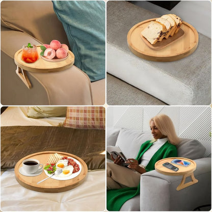 Skanto | Wooden Sofa Armrest Side Table