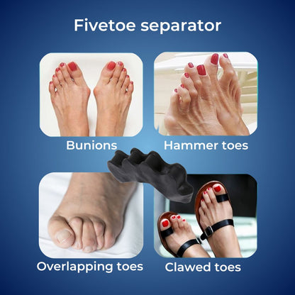 FlexAlign Toe Separator | Toe Alignment and Pain Relief – Ideal for Bunions - Overlapping Toes - and Foot Comfort Skanto