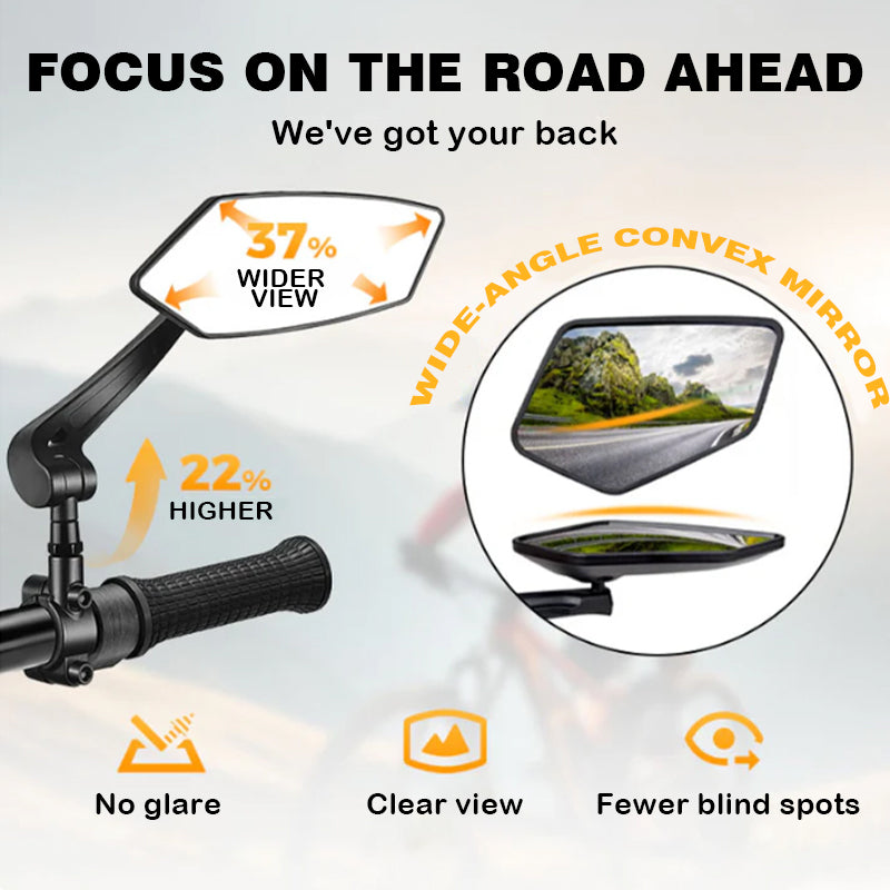 Skanto | 360° Rotatable and Adjustable Bicycle Rearview Mirror