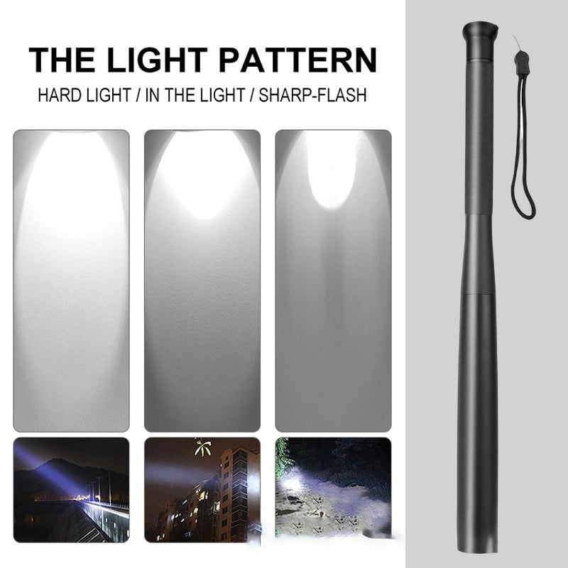 Kalsten | Baseball Bat Shaped LED Flashlight | Aluminum Alloy, 3 Lighting Modes | Emergency & Utility Use