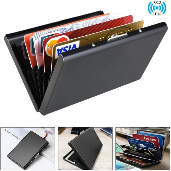 BowLift | Ultra-thin anti-theft brush anti-demagnetization metal card case