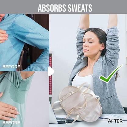 Washable sweat stopper under the armpits