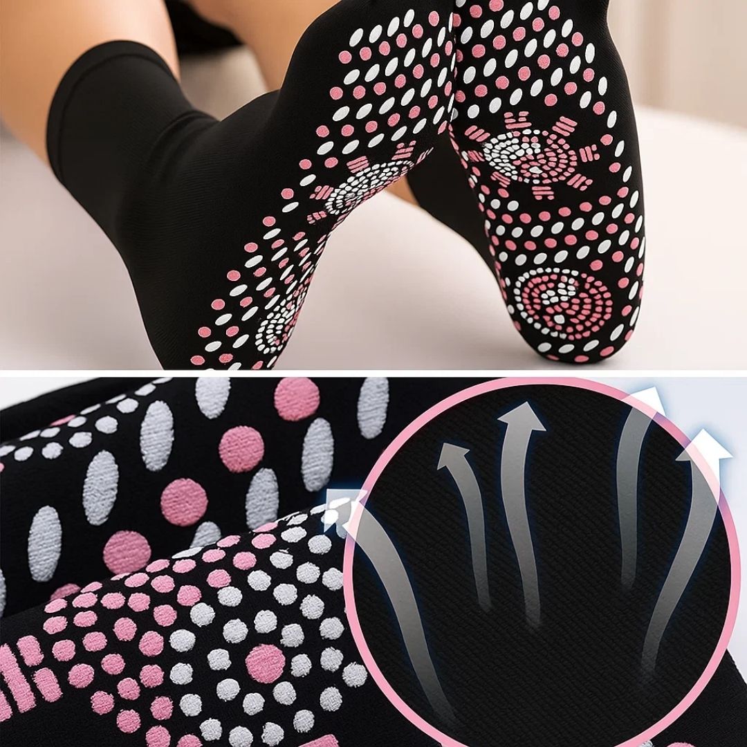 Heating Socks – Magnetic Therapy – Breathable Slimming Thermal Socks for Cold Feet Relief – Boosts Circulation & Comfort Bowlift