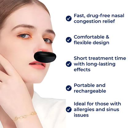 Nasorelief | Nasal Red Light Therapy Device – Fast Congestion Relief – Flexible Silicone Nasal Tubes – Pollen Allergy Sufferers Skanto