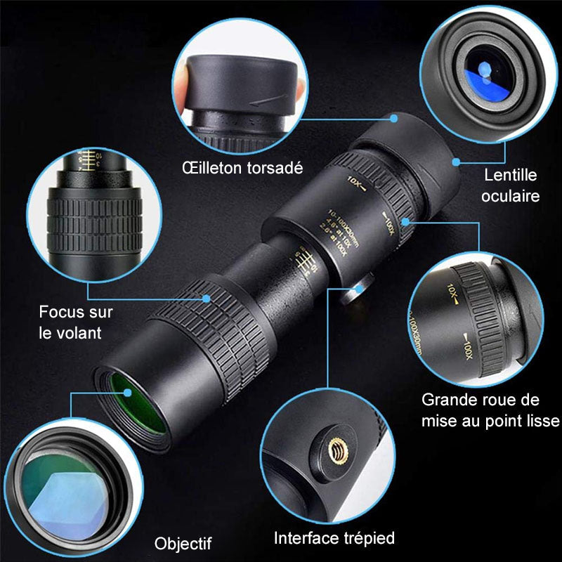 Super Zoom Monocular Telescope 4k | Bowlift
