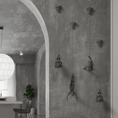 BowLift | Climbing Man Wall Art Set of 3