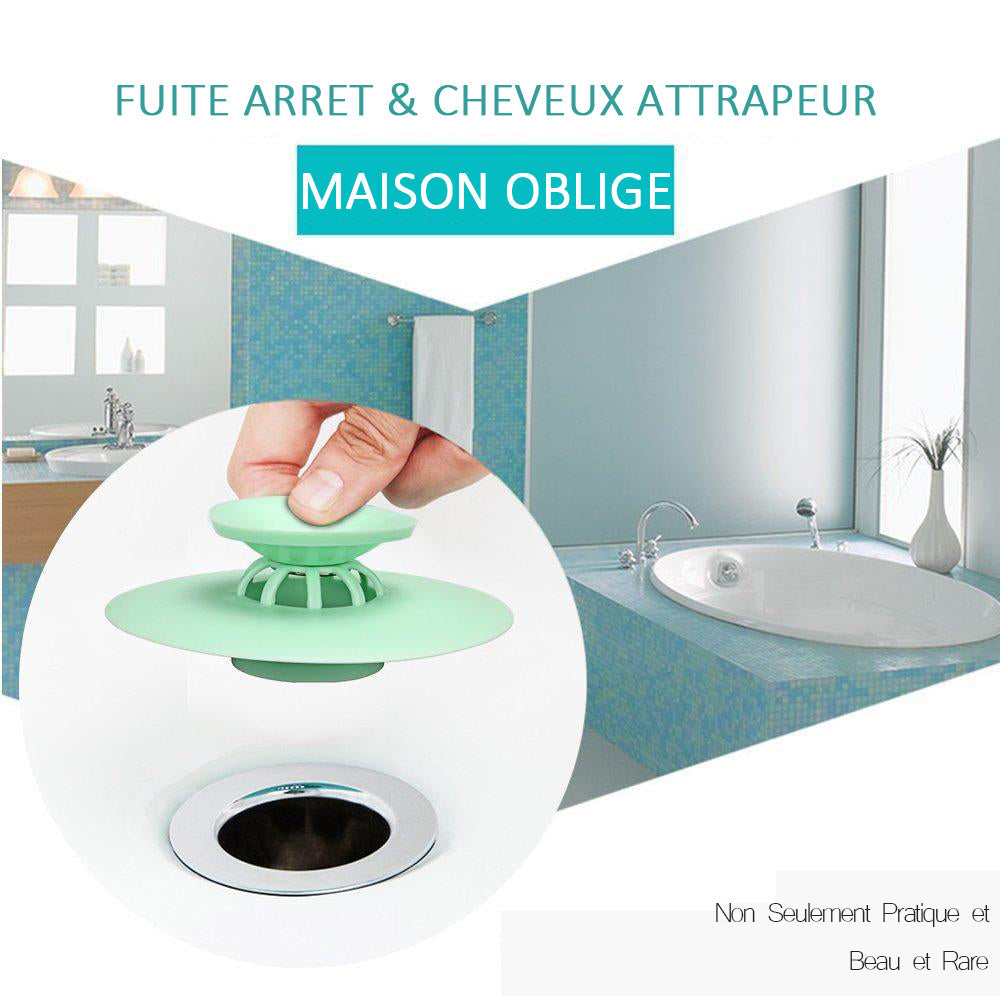 Bathtub and shower drain, With hair catcher function | Karnz