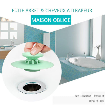 Bathtub and shower drain, With hair catcher function | Karnz