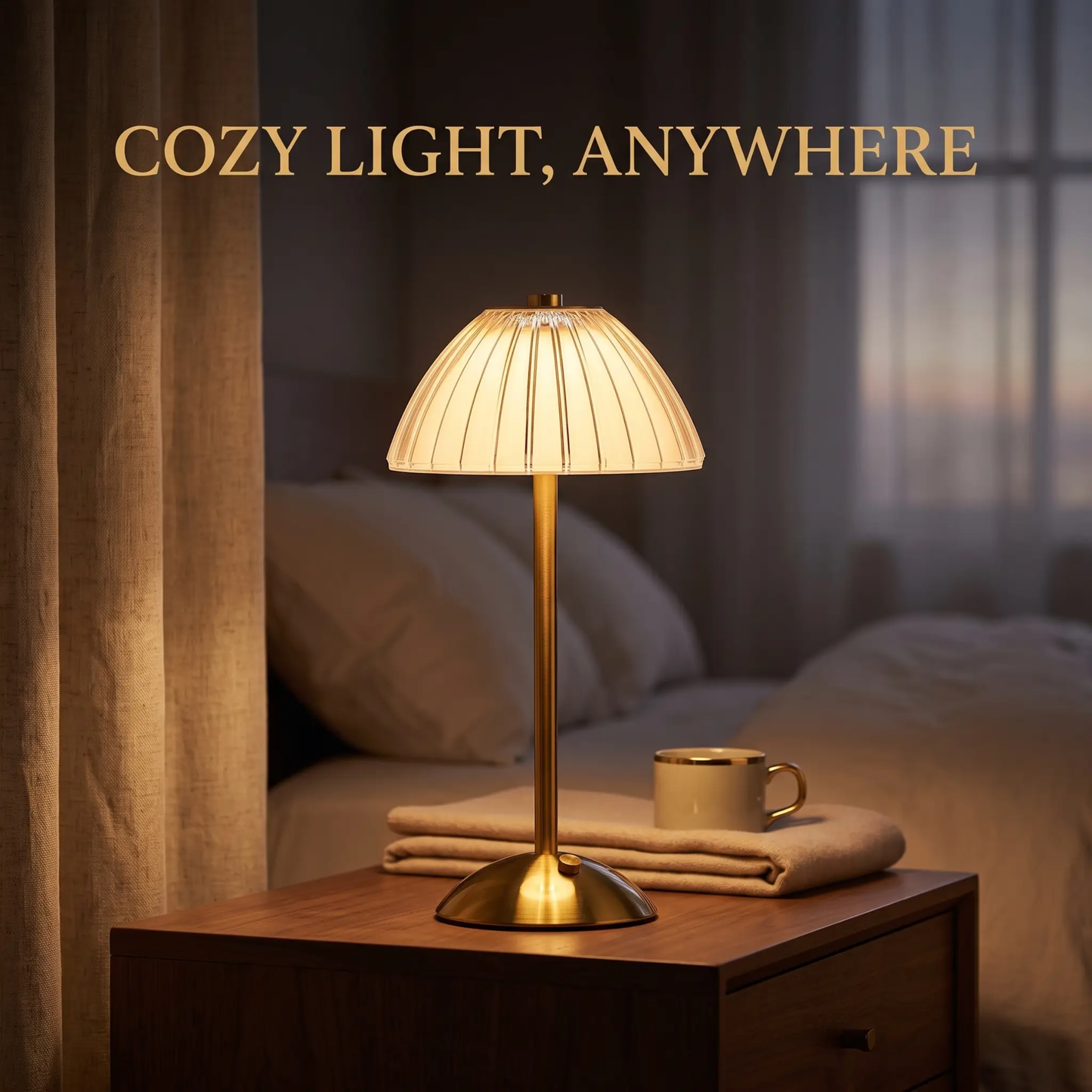 BowLift | Luxe - Rechargeable Wireless Touch Table Lamp