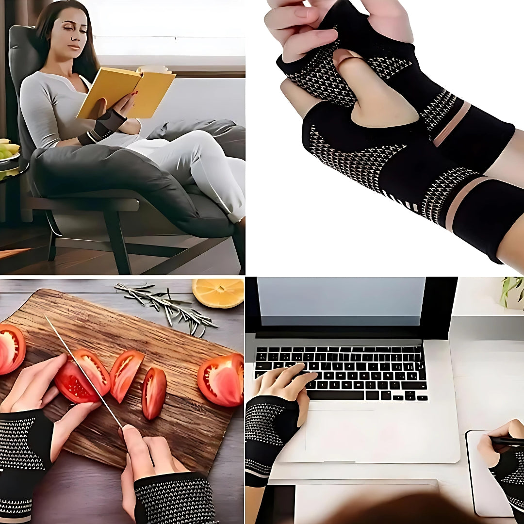 FlexiSupport Wrist Brace | Daily Support and Pain Relief - Breathable, Ideal for Injuries, Chronic Pain - Post-Surgery Recovery Bowlift