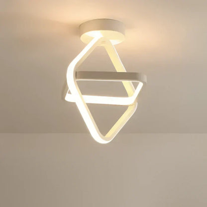 Modern LED Ceiling Lamp with Double Ring Design - Twilight Rings | Skanto