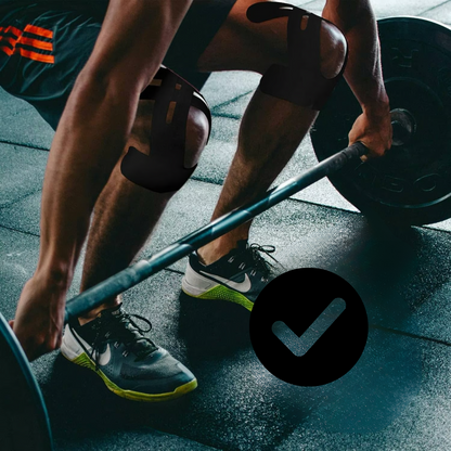 Knee Tape FlexiSupport – Pre-cut Kinesiology Tape for Direct Support | Skanto