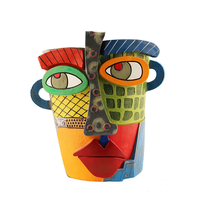 Skanto | Colorful Face Flower Pot – Creative Decoration for Home and Garden