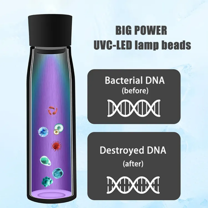 Skanto | Aquyn UV Light Water Bottle – Smart Water Bottle with UV Sterilization for Pure Drinking Water