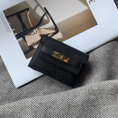 BowLift | Minimalist PU Leather Zipper Card Holder