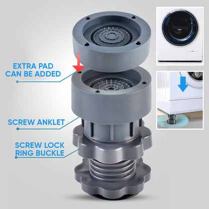Skanto | 4-Piece Adjustable Height Washing Machine Support