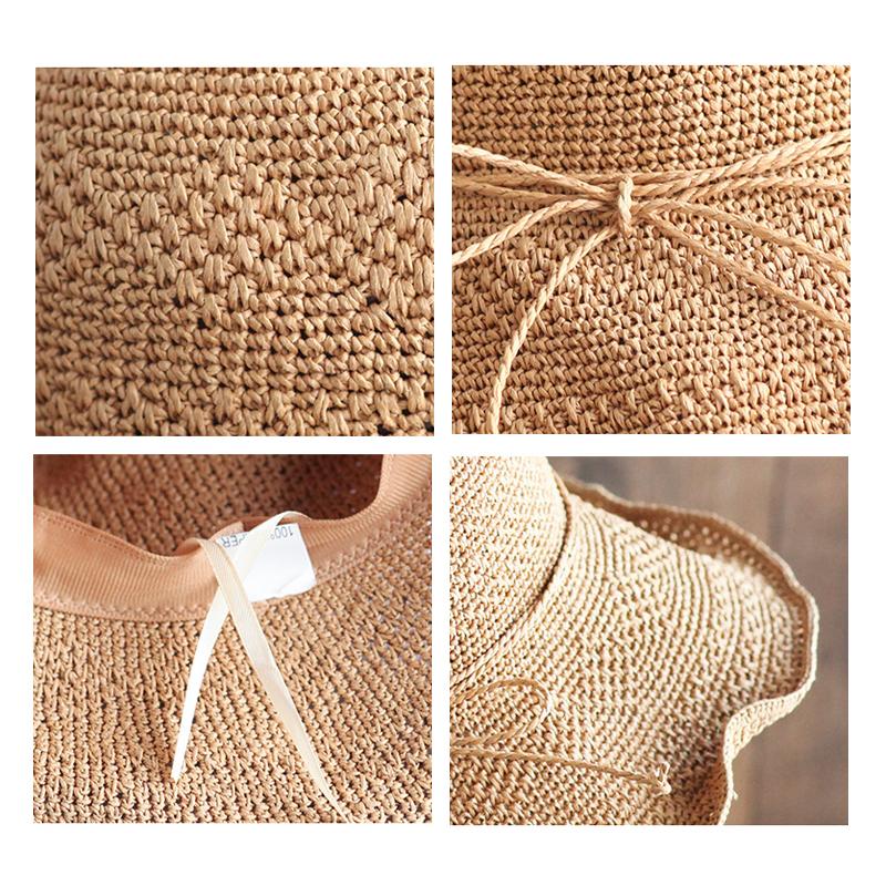 Skanto | Foldable Straw Hat, Sun Hat, Beach Hat, Fishing Hat
