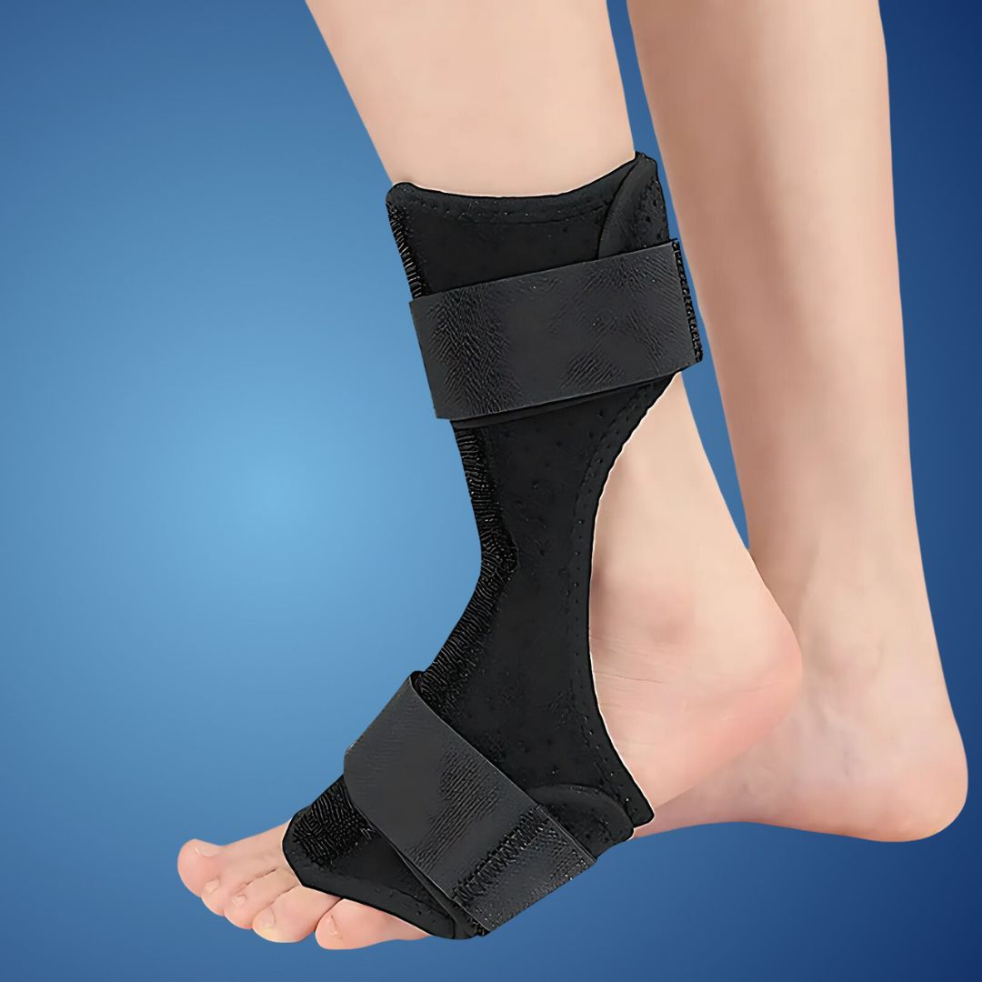 StrideGuard Drop Foot Brace Support | Foot and Ankle Support - Lifts Forefoot - Improves Gait - Reduces Falls - Relieves Pain for Mobility Aid Skanto