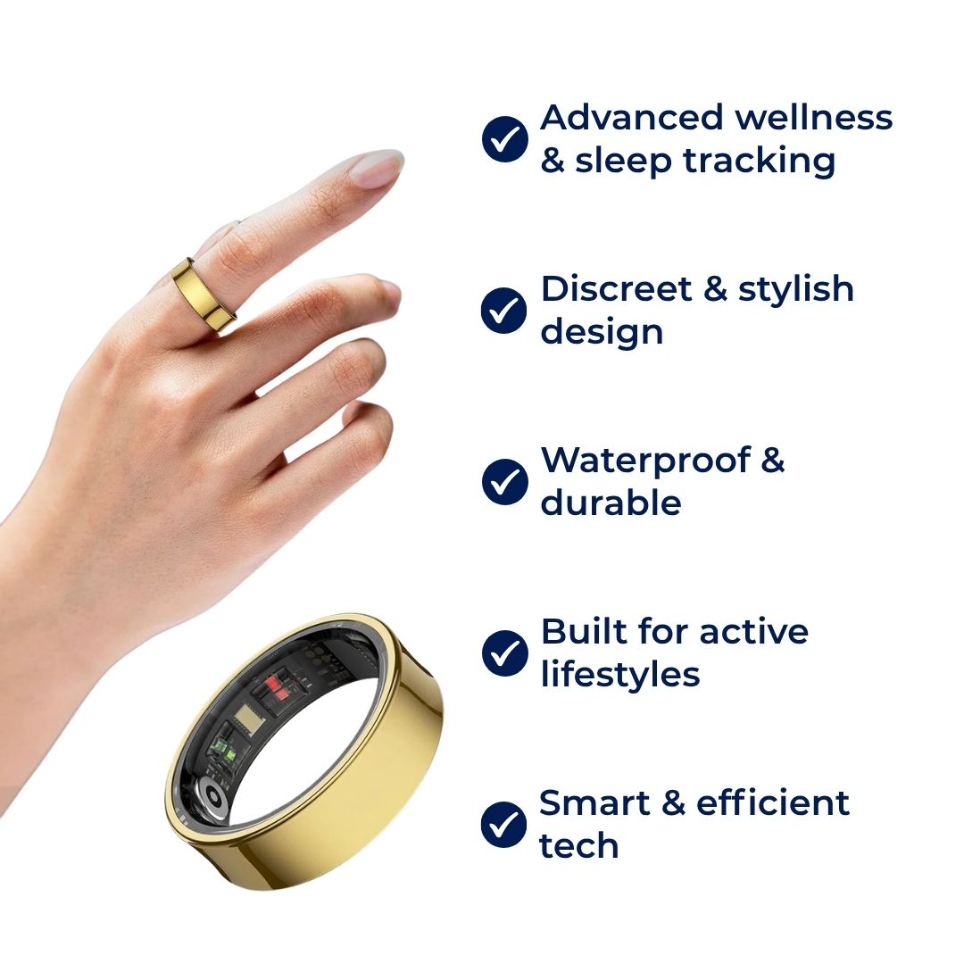 Skanto | Smart Ring Sleep & Wellness Tracker - Waterproof Fitness Tracker Ring for Active Lifestyles - Health Monitoring Device