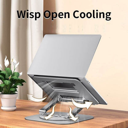 Swiveling aluminum alloy computer stand