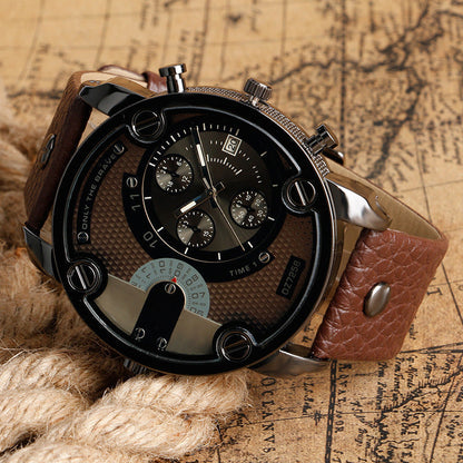 Skanto | Men's Fashion Large Dial Steel Bracelet Watch