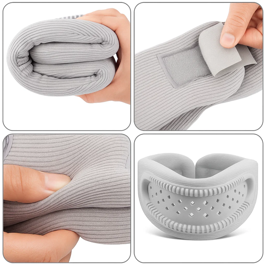 Lightweight Neck Support Brace – Foam Cushioning Breathable Design – Pain Relief for Office & Sleep Bowlift