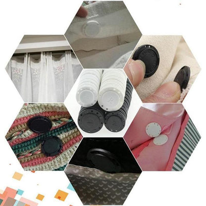 High-quality invisible plastic magnetic button, 5 pieces