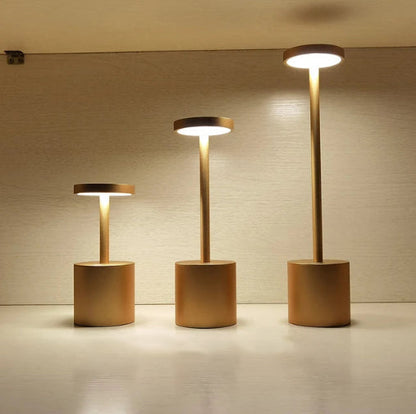 Frendorf | LumaLite Rechargeable LED Table Lamp | Wireless | Dimmable | Modern Design for Restaurants and Home